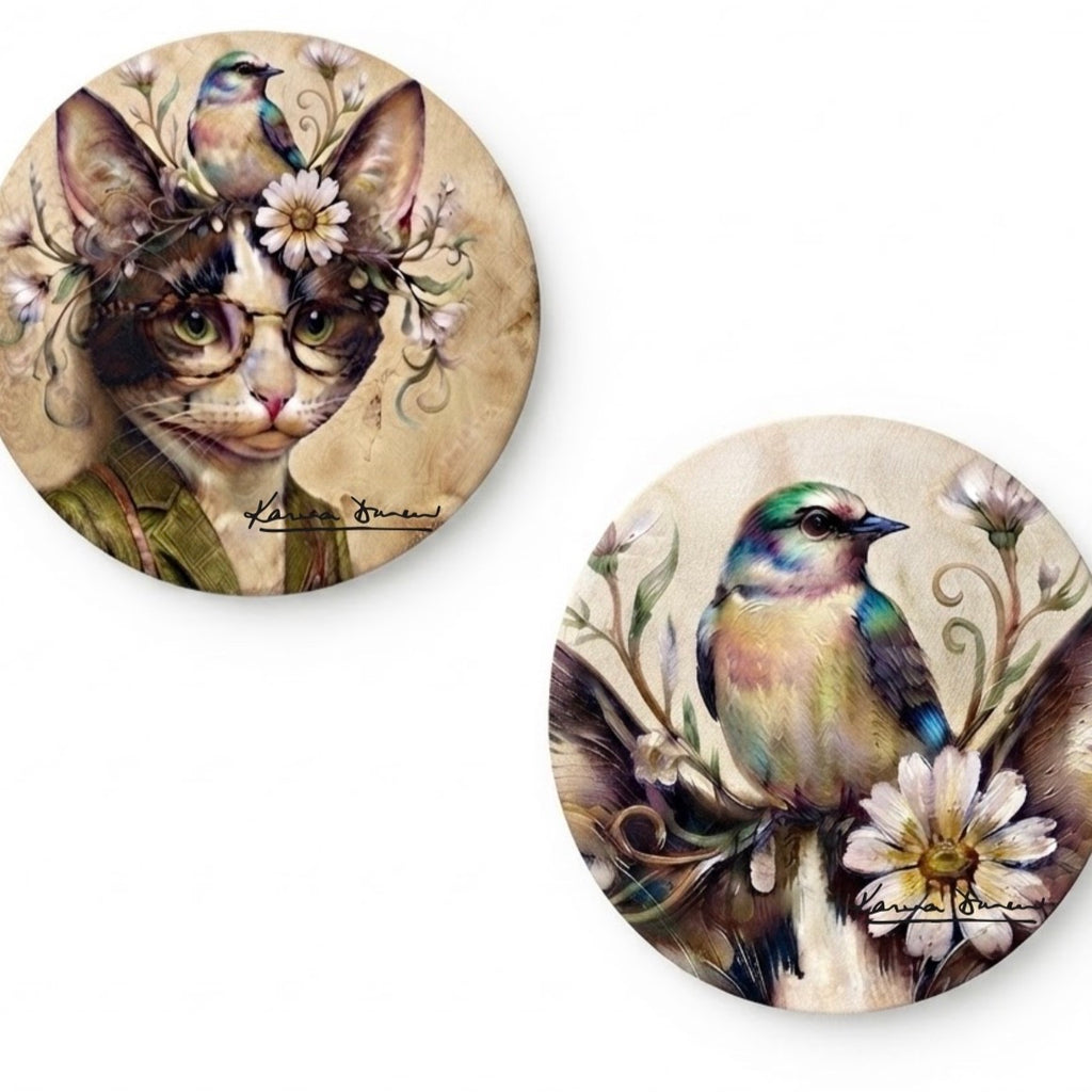Gato y Pajaro